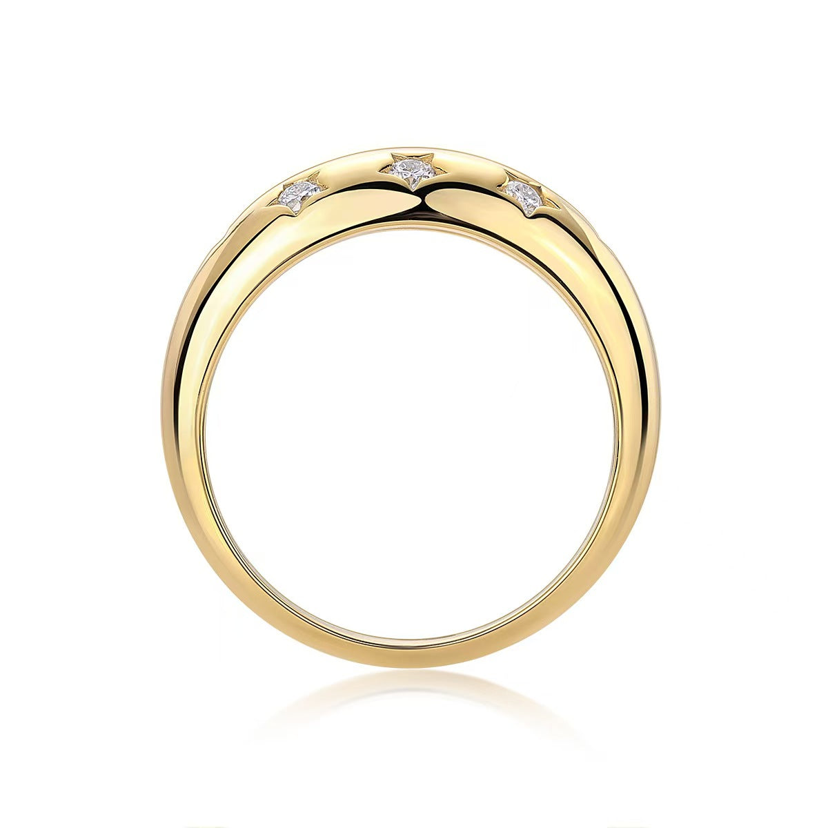 Gold diamond ring